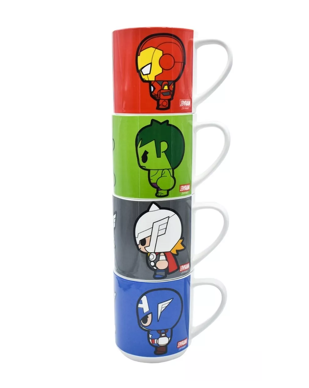 Foto 4 pulgar | Taza Disney Marvel Avengers Multicolor Apilables 4 Piezas