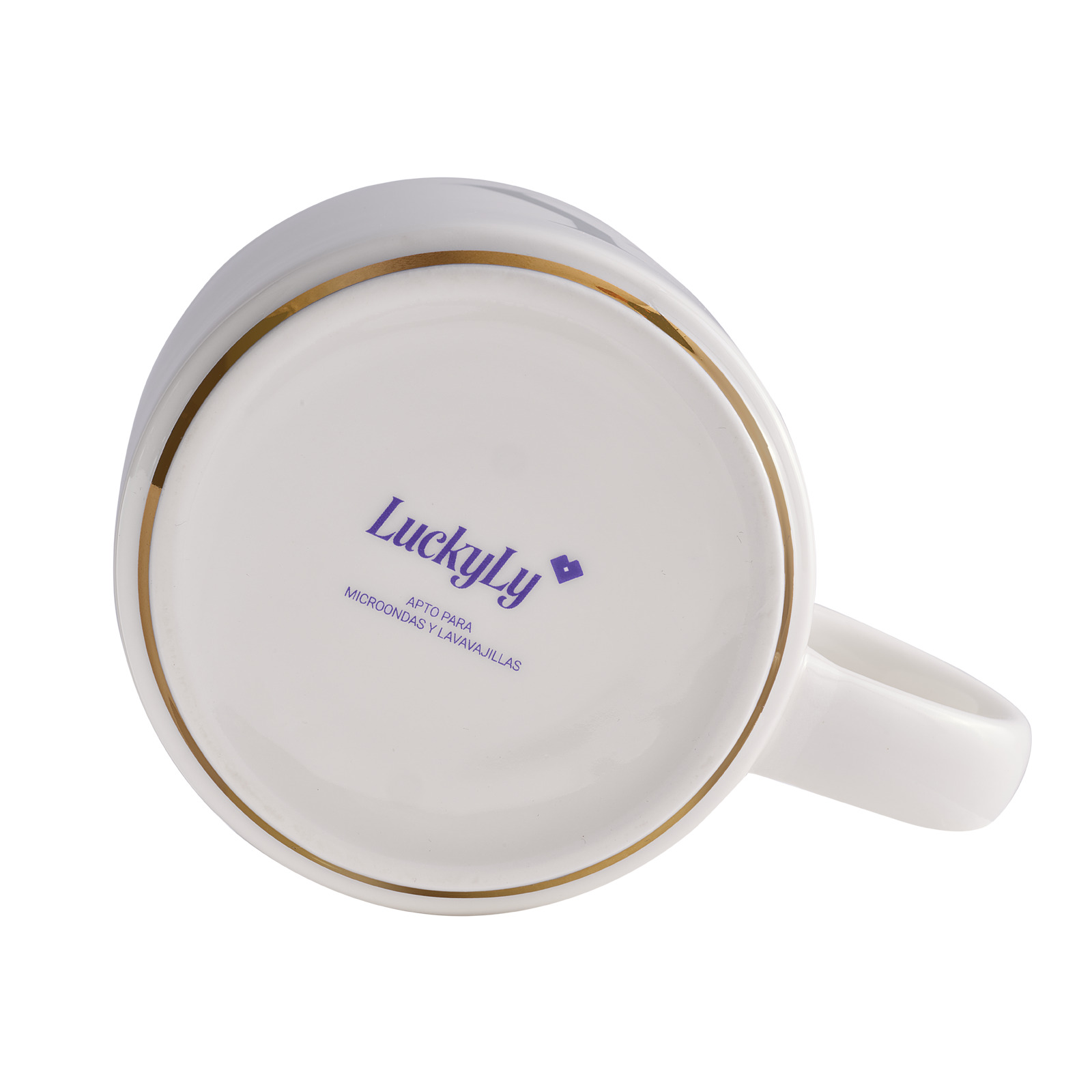 Foto 4 | Taza Para Café De Iniciales Oro De 500ml Luckyly, Modelo Marla, Letra Y