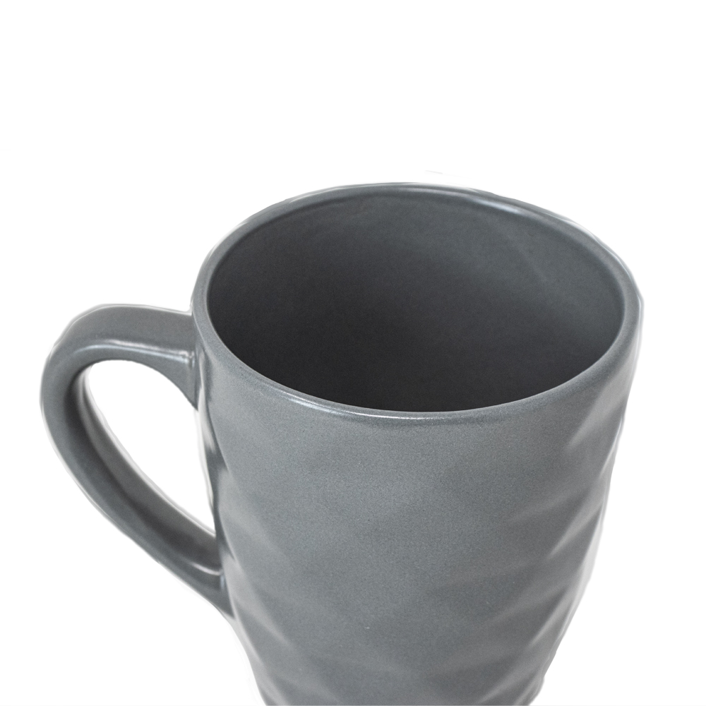 Foto 4 pulgar | Juego de 4 Tazas Ideën de Cerámica color Gris 385 ml