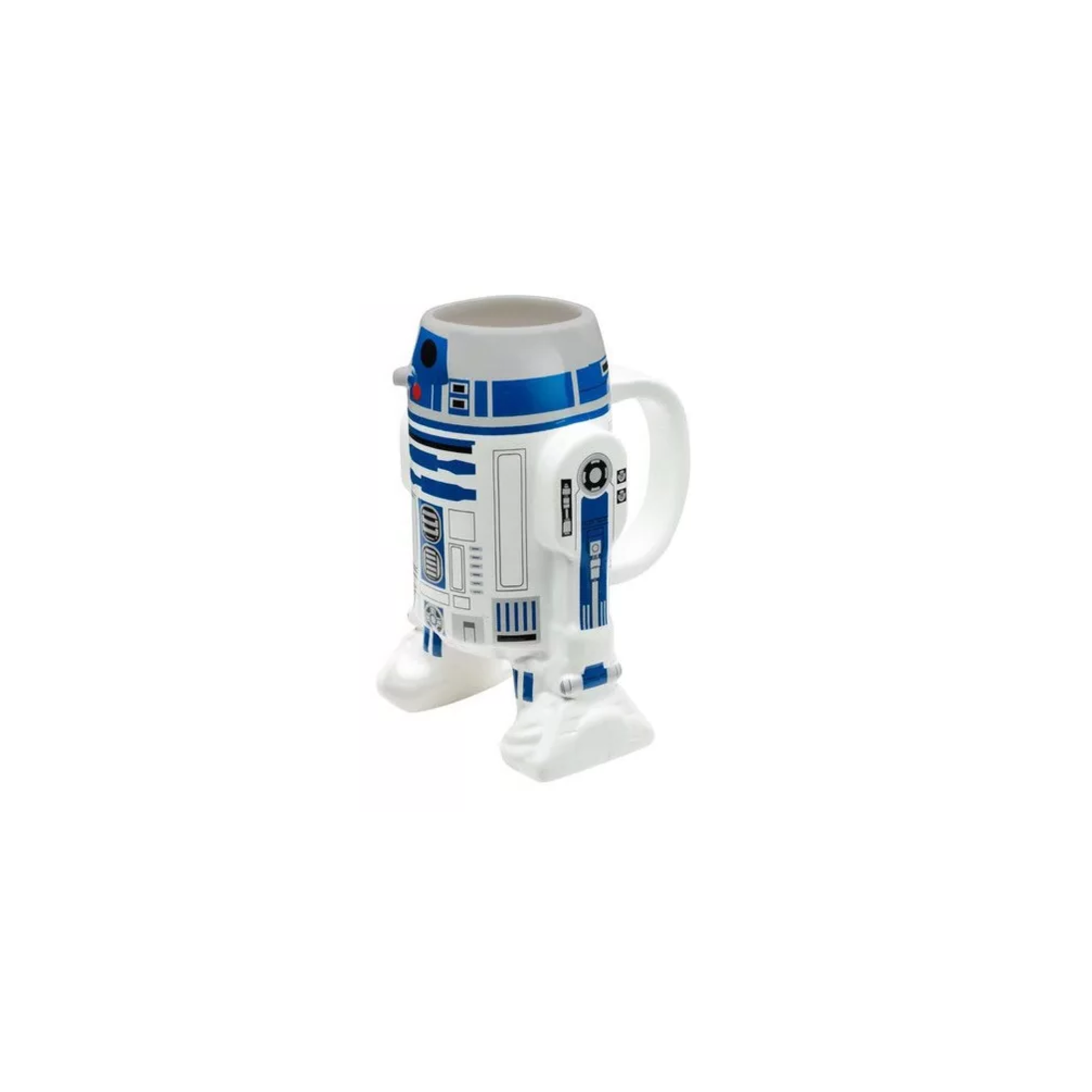 Foto 3 pulgar | Taza Star Wars R2d2 Ceramica Pintado A Mano Azul Con Blanco