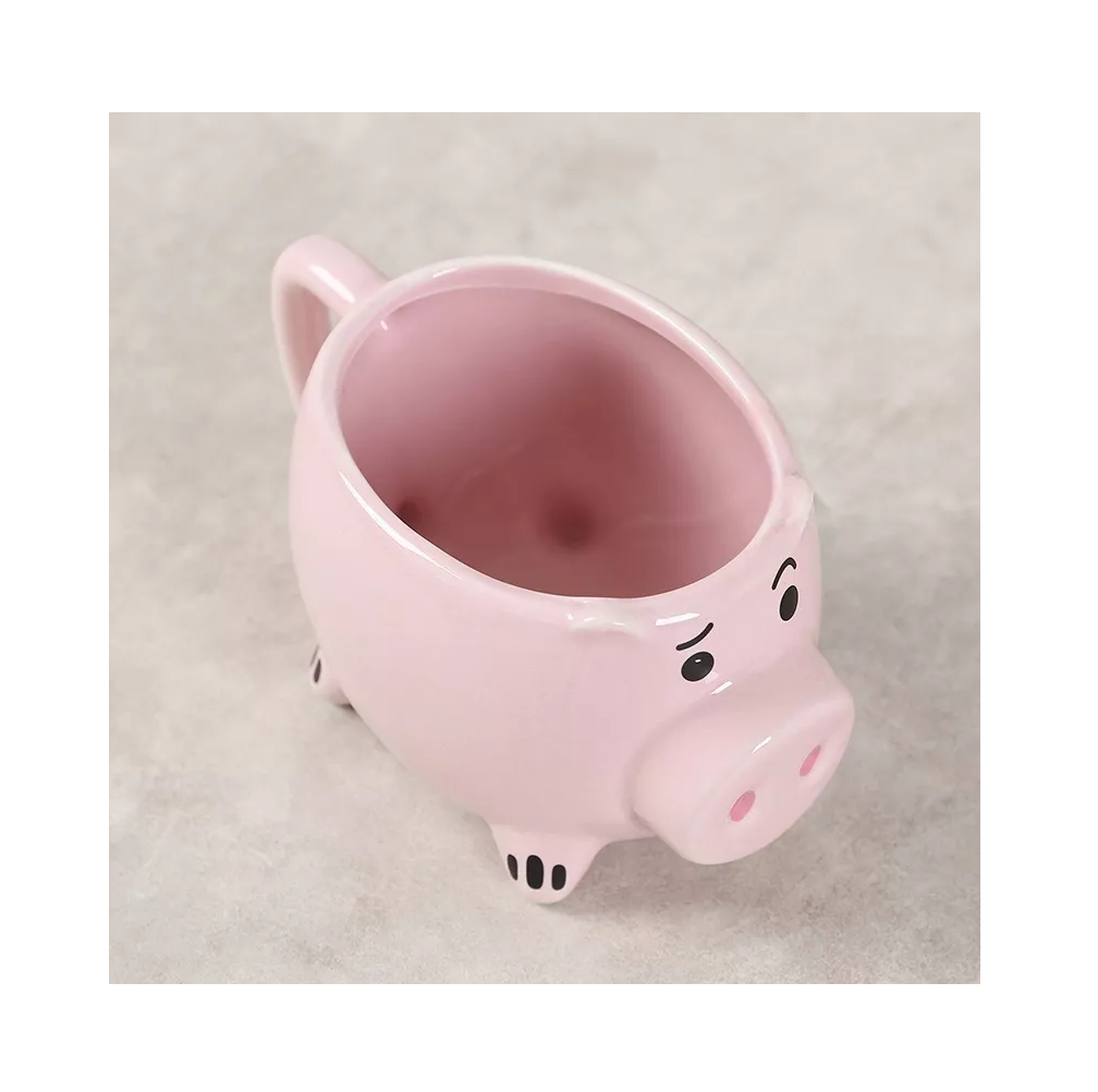 Foto 4 pulgar | Taza Puerquito Cerdito De Cerámica 400 Ml, Color Rosa