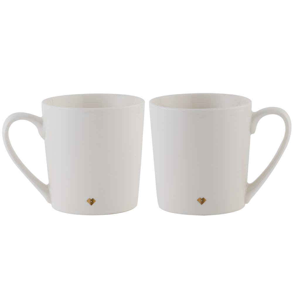 Foto 2 | Set de Tazas LuckyLy Blancas Frase Original para Pareja 2 Piezas de 500 ml C/U