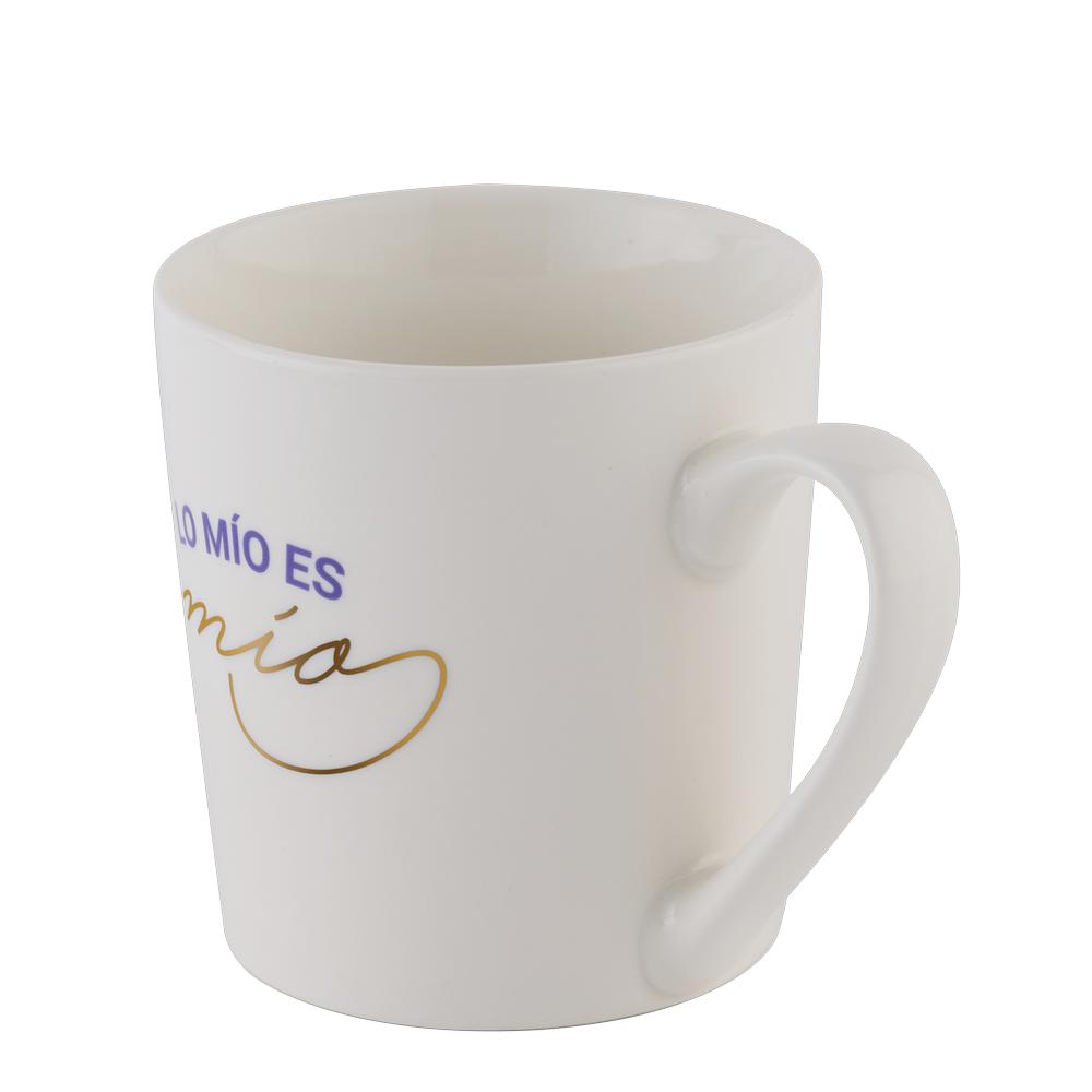 Foto 4 pulgar | Set de Tazas LuckyLy Blancas Frase Original para Pareja 2 Piezas de 500 ml C/U