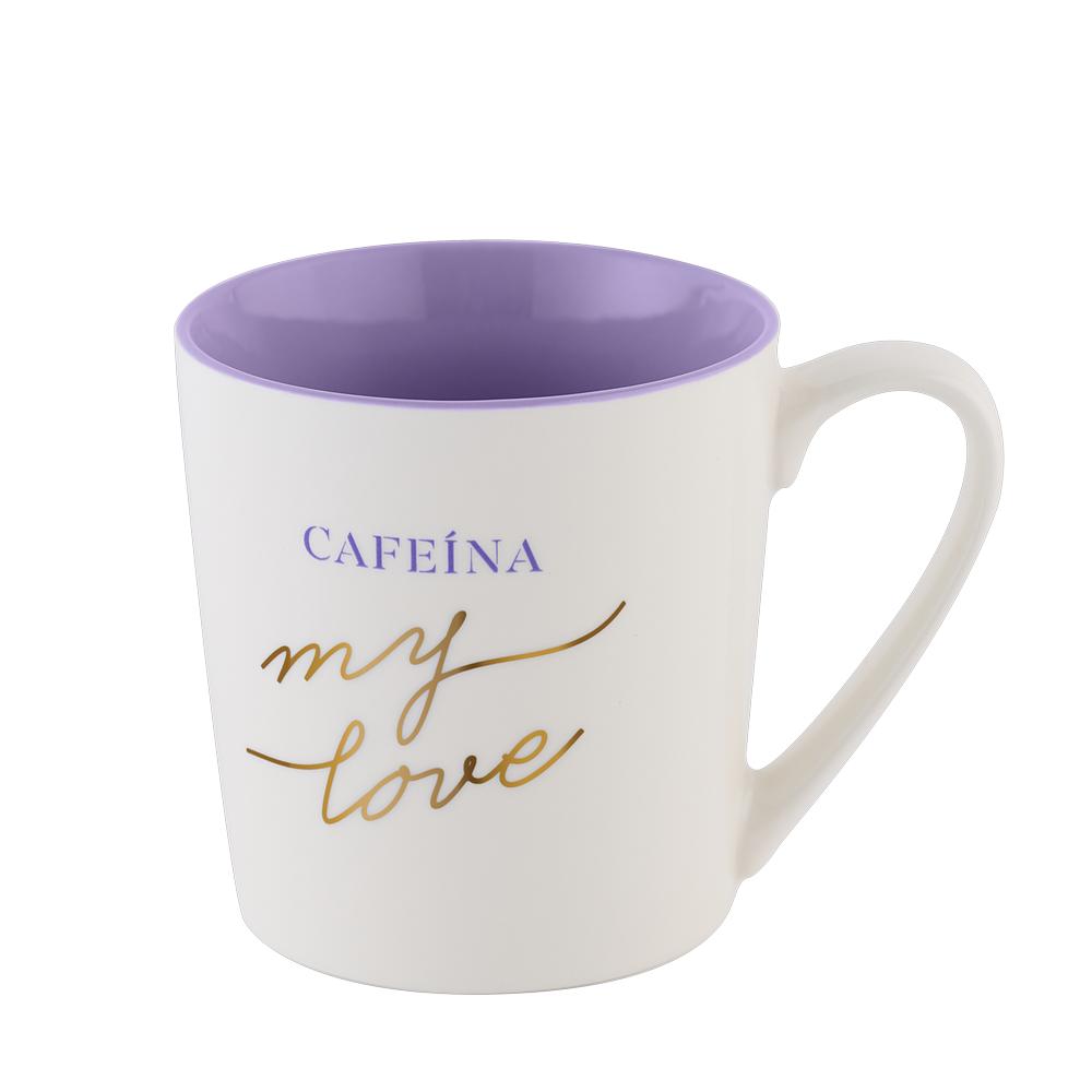 Foto 2 pulgar | Taza LuckyLy Blanca Frase Original 500 ml