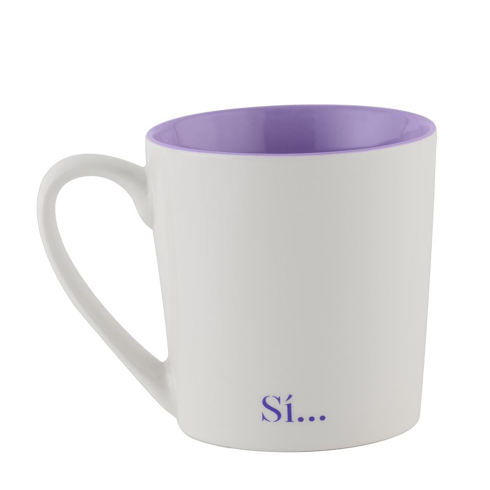 Foto 4 pulgar | Taza LuckyLy Blanca Frase Original 500 ml