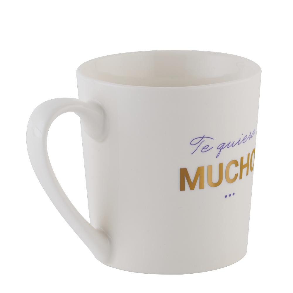 Foto 4 pulgar | Set de Tazas LuckyLy Luca Blancas Frase Original para Pareja 2 Piezas de 500 ml C/U