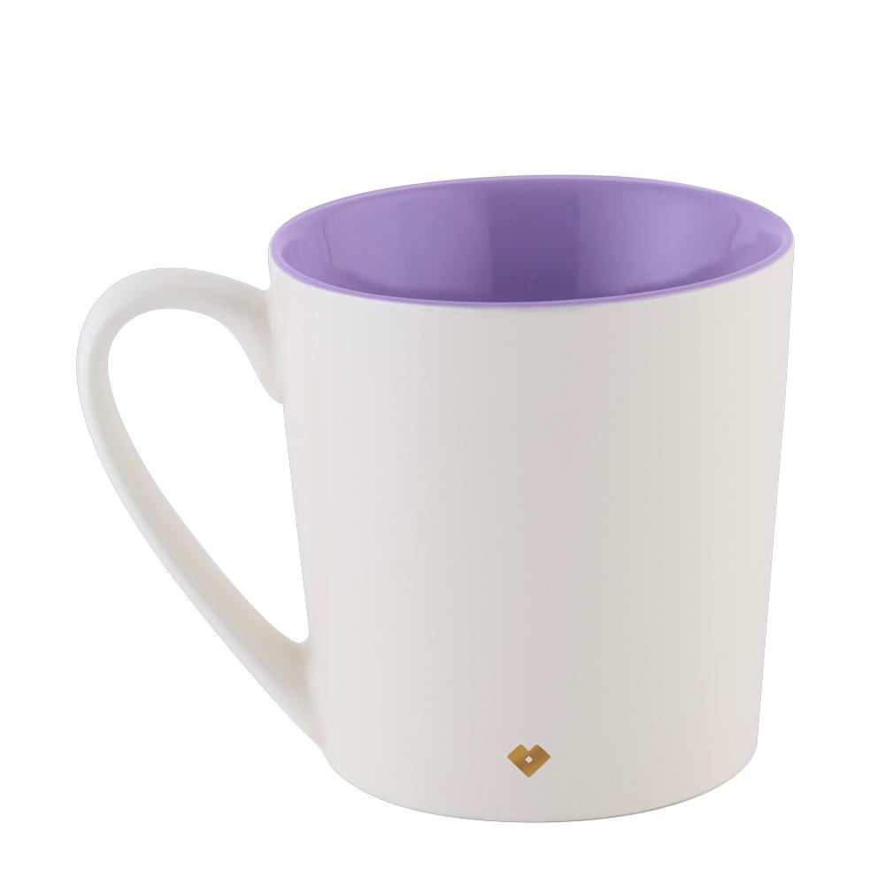 Foto 4 pulgar | Taza LuckyLy Nira Blanca Frase Original 500 ml