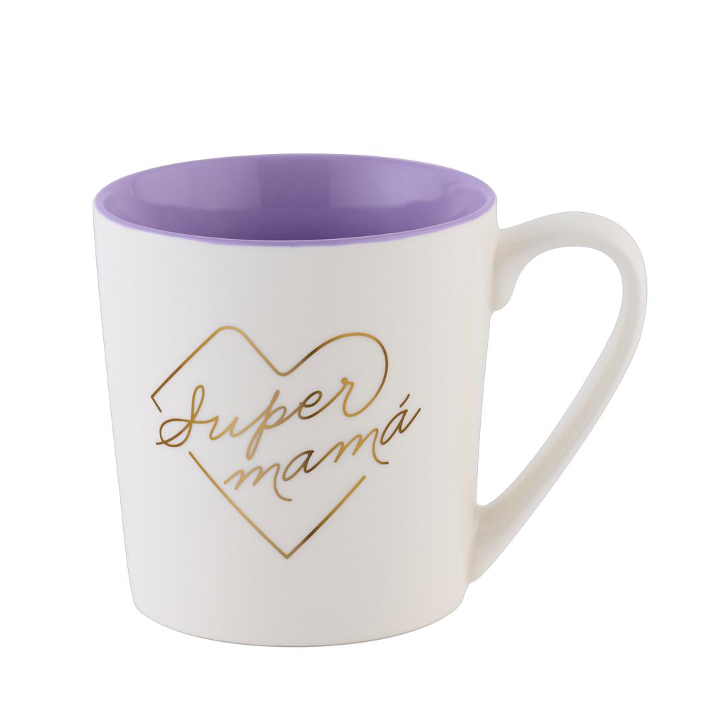 Taza LuckyLy Blanca para Mamá 500 ml