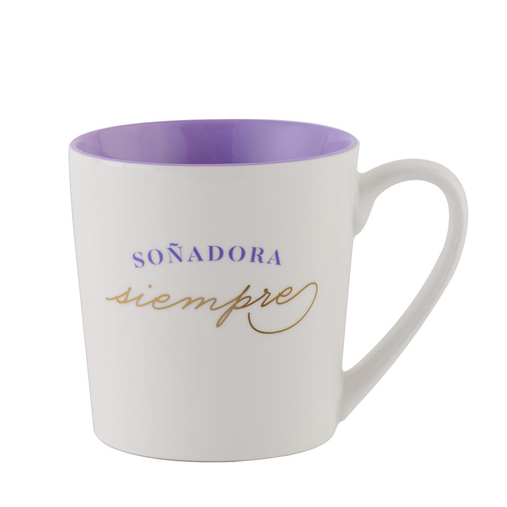 Taza LuckyLy Blanca Soñadora Siempre 500 ml