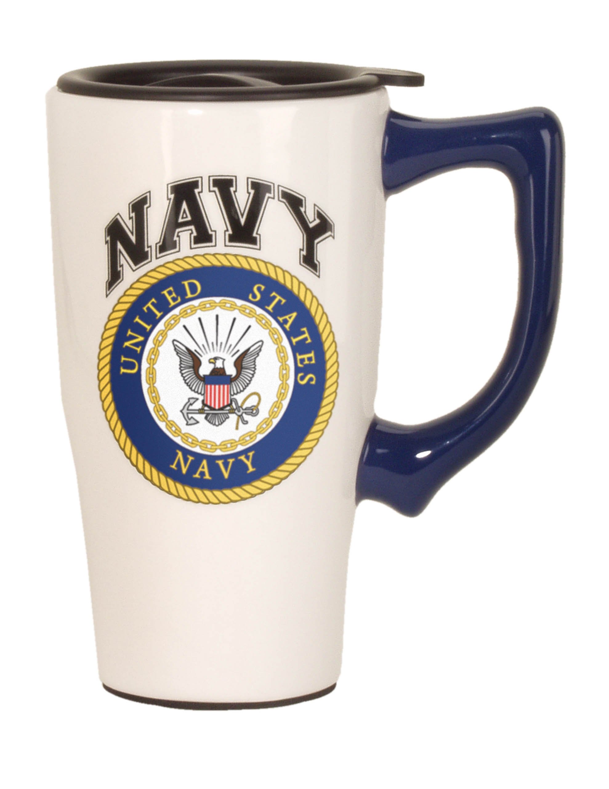 Foto 2 pulgar | Venta Internacional - Taza de Cerámica Spoontiques Navy Cup 530 Ml