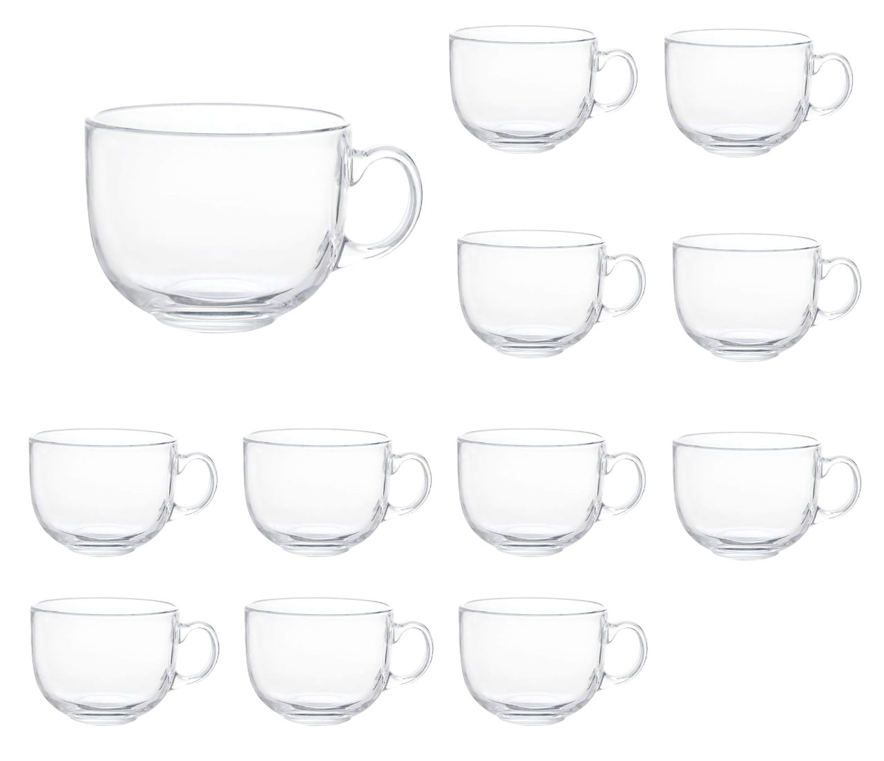 Tazas de Vidrio Belug 12 Piezas