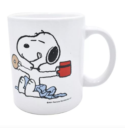 Foto 2 pulgar | Taza de Cerámica Wünd Snoopy 480 ml Blanco