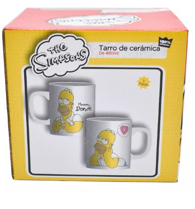 Foto 4 pulgar | Taza de Cerámica Wünd Homero Simpson 480ml