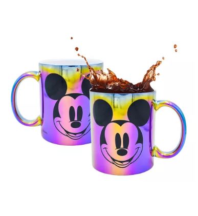 Foto 4 pulgar | Taza Wünd Mickey Mágica Iridiscente 340ml