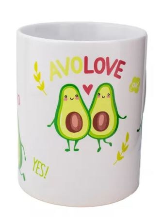 Taza de Cerámica Wünd Aguacate Lifestyle 410 Ml Blanco $555