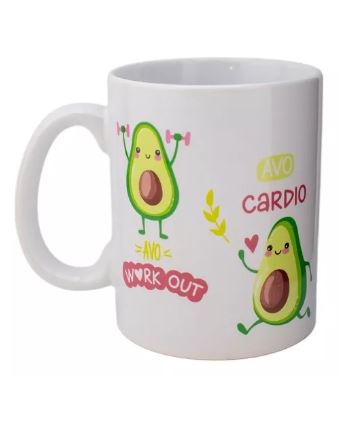 Foto 3 pulgar | Taza de Cerámica Wünd Aguacate Lifestyle 410 Ml Blanco