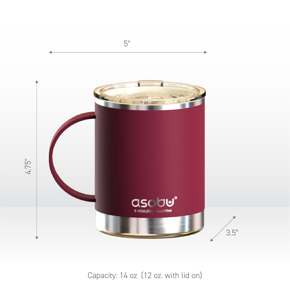 Foto 7 | Taza De Café Asobu Ultimate De Acero Inoxidable Con Aislamiento De 350 Ml - Venta Internacional.