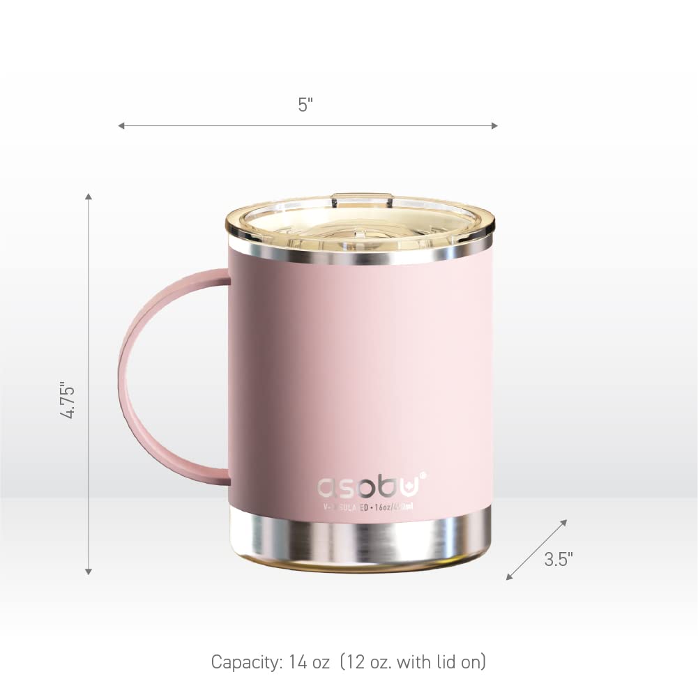 Foto 7 | Taza De Café Asobu Ultimate De Acero Inoxidable, 350 Ml, Rosa - Venta Internacional.