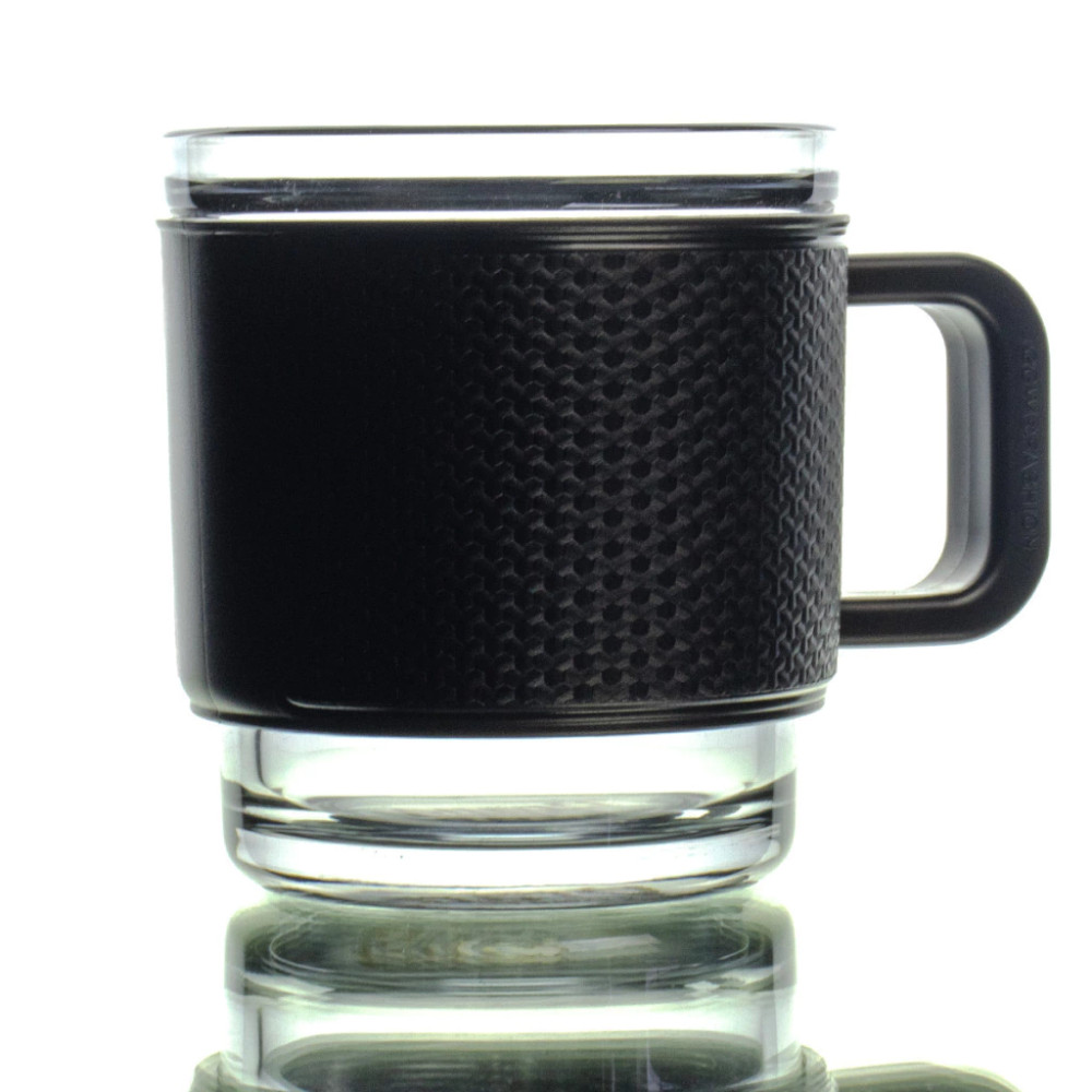 Foto 4 | Set 4tazas Vidrio 350ml Cubierta Y Agarradera Plástico Brang