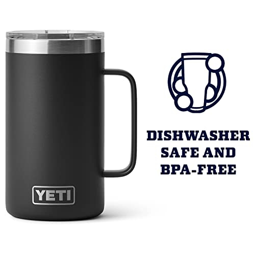 Foto 2 | Taza Yeti Rambler 710 Ml De Acero Inoxidable Con Aislamiento Al Vacío, Color Negro - Venta Internacional.