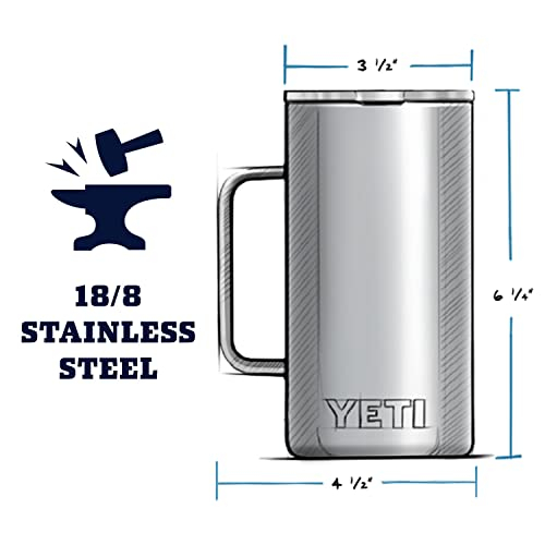 Foto 4 pulgar | Taza Yeti Rambler 710 Ml De Acero Inoxidable Con Aislamiento Al Vacío, Color Negro - Venta Internacional.