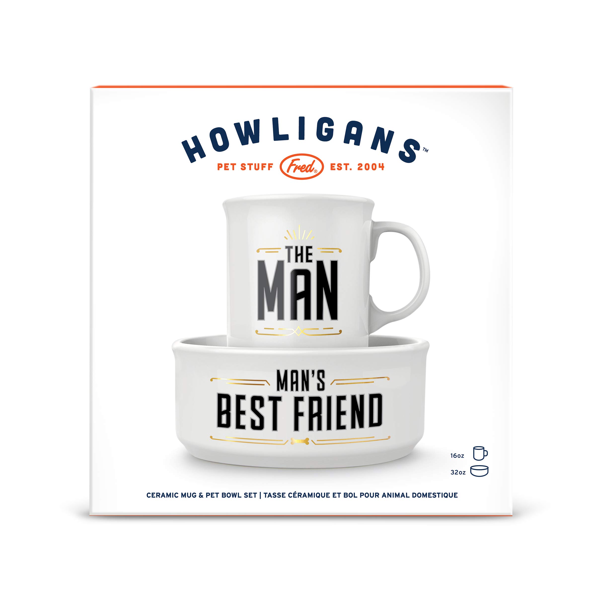 Foto 3 | Juego De Tazas Y Cuencos Para Perros Genuine Fred Howligans Best Friend - Venta Internacional.