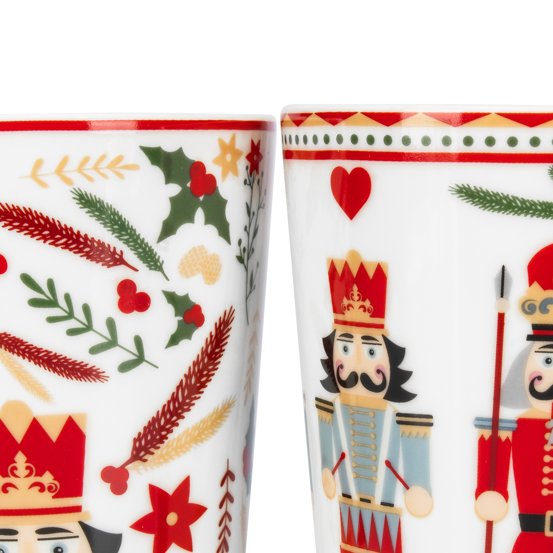 Foto 5 | Tazas Navideñas De Porcelana Crown Baccara Nut 4 Piezas De 500 Ml