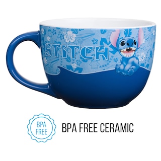 Foto 3 | Taza De Sopa Silver Buffalo Lilo And Stitch, Estilo Ondulado, 700 Ml - Venta Internacional.