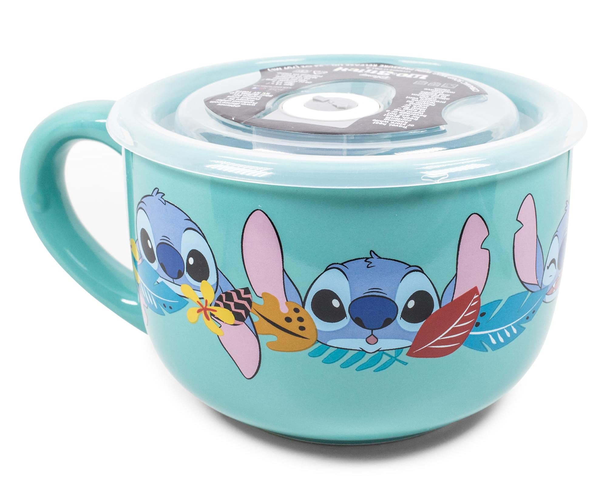 Taza De Sopa Silver Buffalo Lilo And Stitch Aloha De 700 Ml Con Tapa - Venta Internacional.