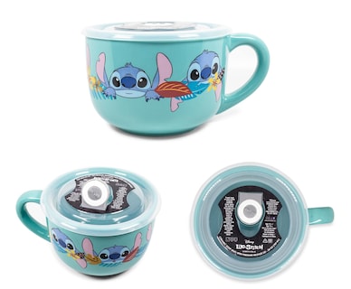 Foto 2 | Taza De Sopa Silver Buffalo Lilo And Stitch Aloha De 700 Ml Con Tapa - Venta Internacional.