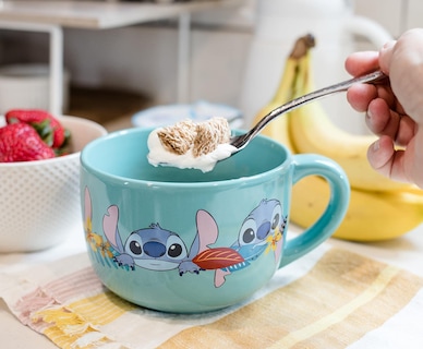 Foto 3 | Taza De Sopa Silver Buffalo Lilo And Stitch Aloha De 700 Ml Con Tapa - Venta Internacional.