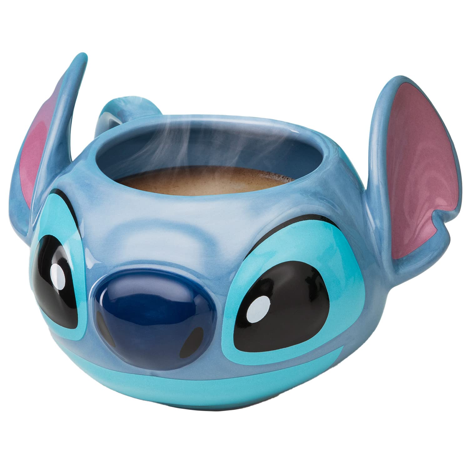 Taza Paladone Disney Con Forma De Puntada, 450 Ml, Color Negro - Venta Internacional.