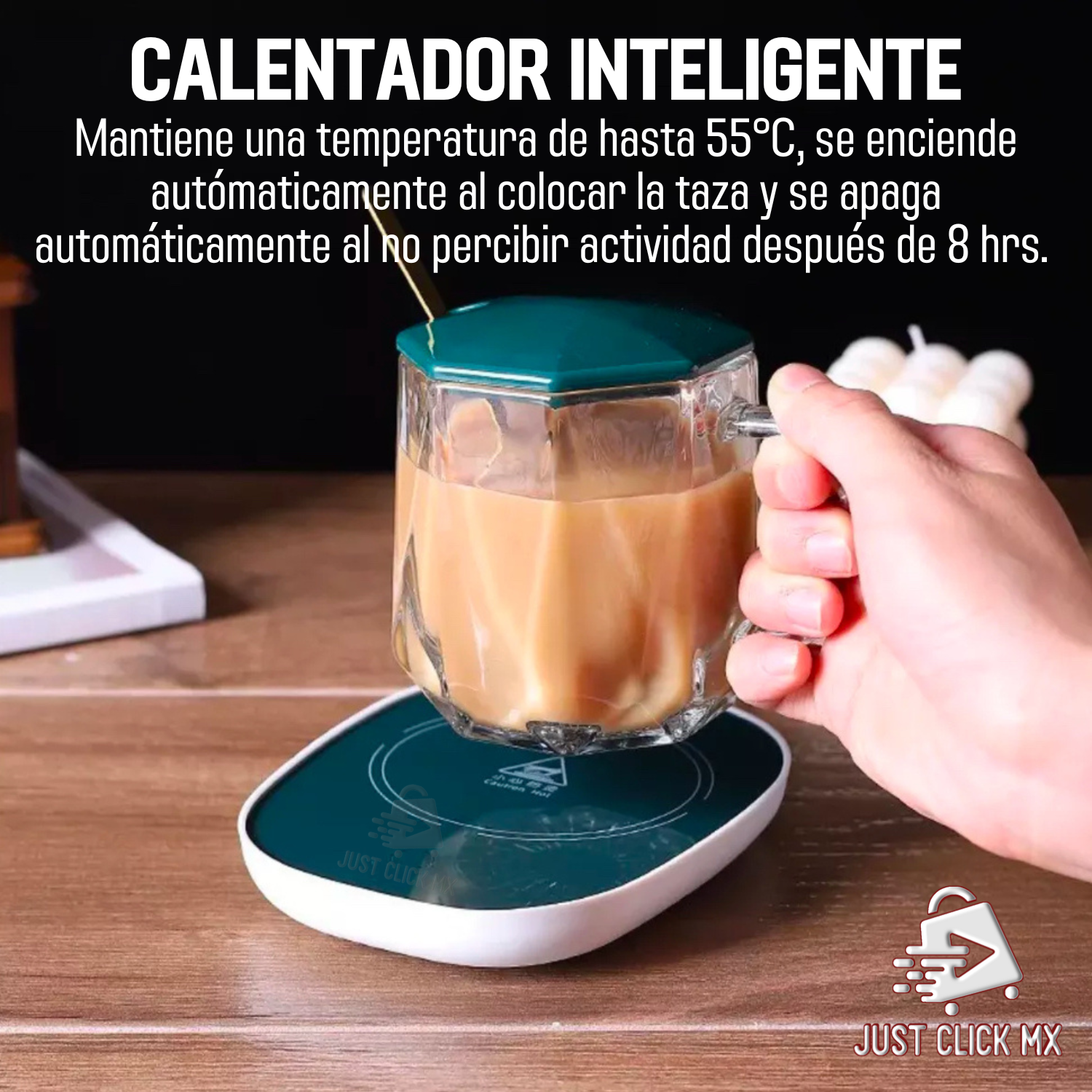 Foto 6 pulgar | Taza con Calentador Eléctrico JustClick MX Inteligente Rojo