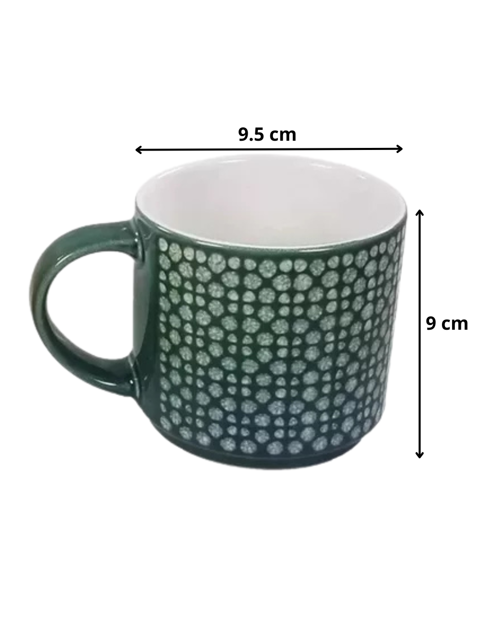 Foto 4 pulgar | Set Tazas De Cerámica Apilables Multicolor 4pz 414 Ml C/base