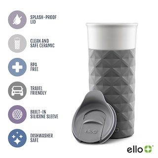 Foto 3 | Taza De Viaje De Cerámica Ello Ogden 473 Ml Con Tapa Y Funda De Silicona - Venta Internacional.