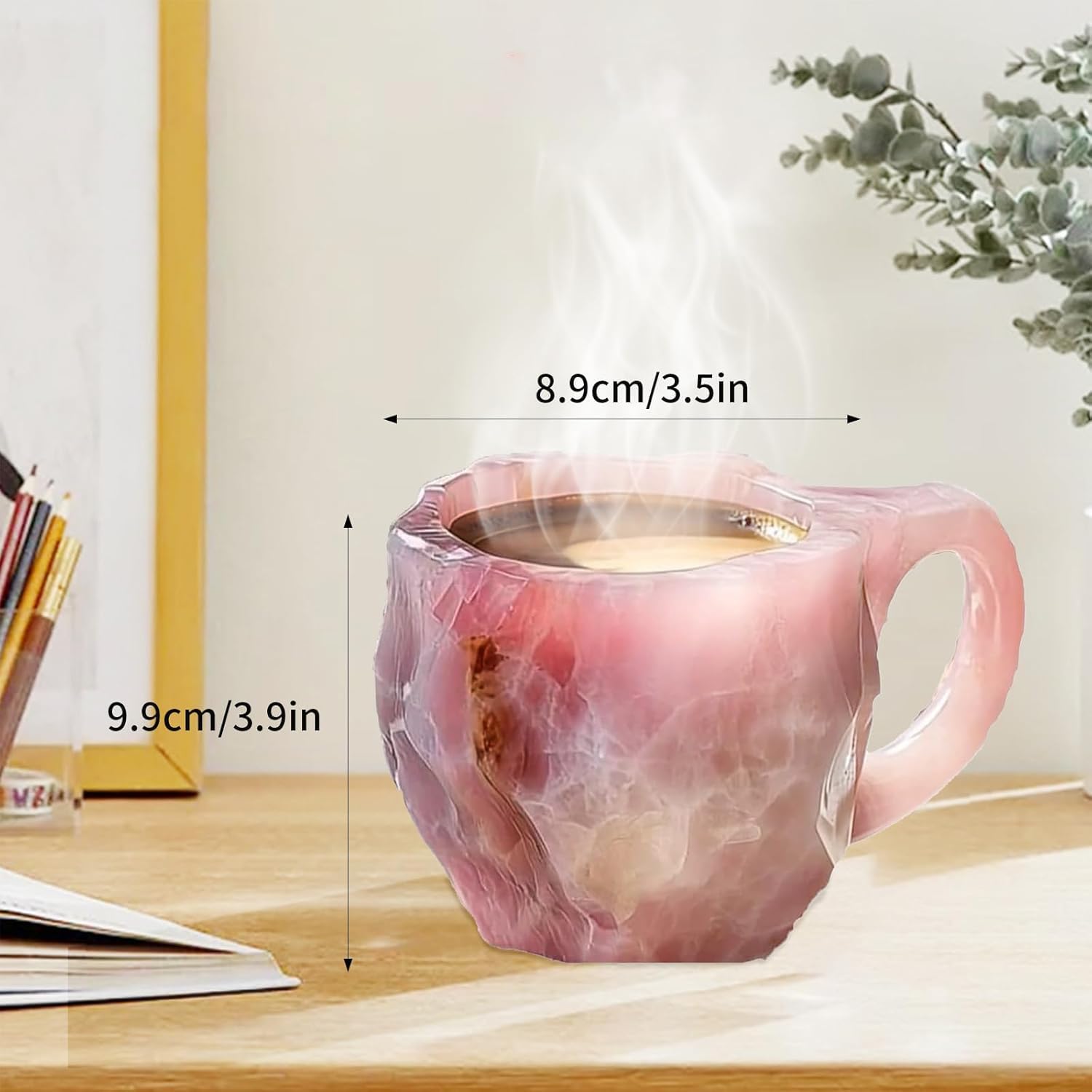 Foto 3 pulgar | Taza De Café Mineral Crystal 325 Ml Con Cuchara Multicolor 2025 - Venta Internacional.