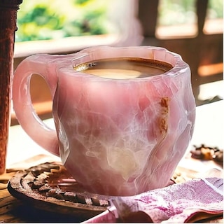 Foto 3 | Taza De Café Mineral Crystal 325 Ml Con Cuchara Multicolor 2025 - Venta Internacional.