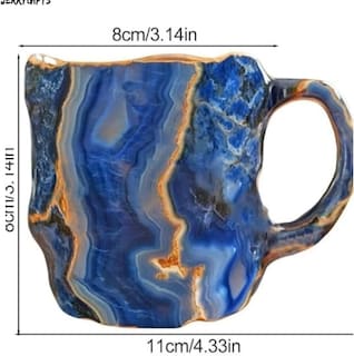 Foto 4 | Taza De Café Mineral Crystal 325 Ml Con Cuchara Multicolor 2025 - Venta Internacional.