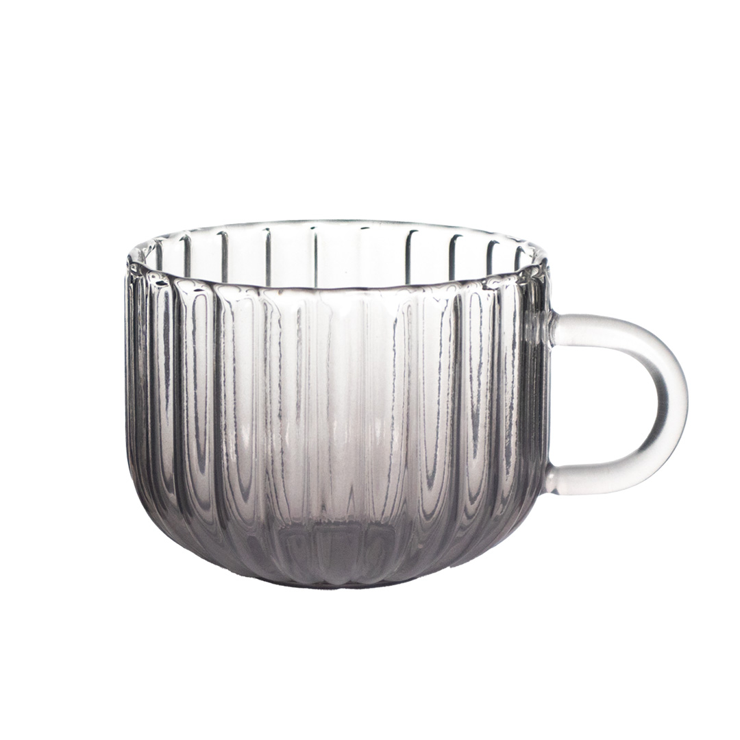 Foto 2 | Set De 4 Tazas De Cristal -  Color Humo
