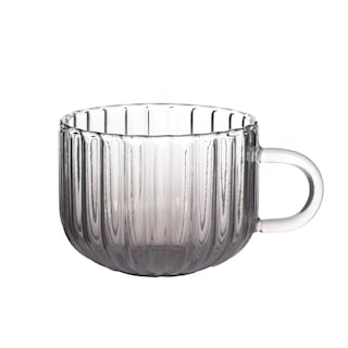 Foto 2 | Set De 4 Tazas De Cristal - Color Humo