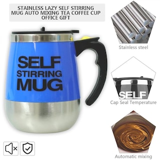 Foto 4 | Taza Agitadora De Acero Inoxidable, 400 Ml, Mezcla Automática Para Bebidas Y Té - Venta Internacional.