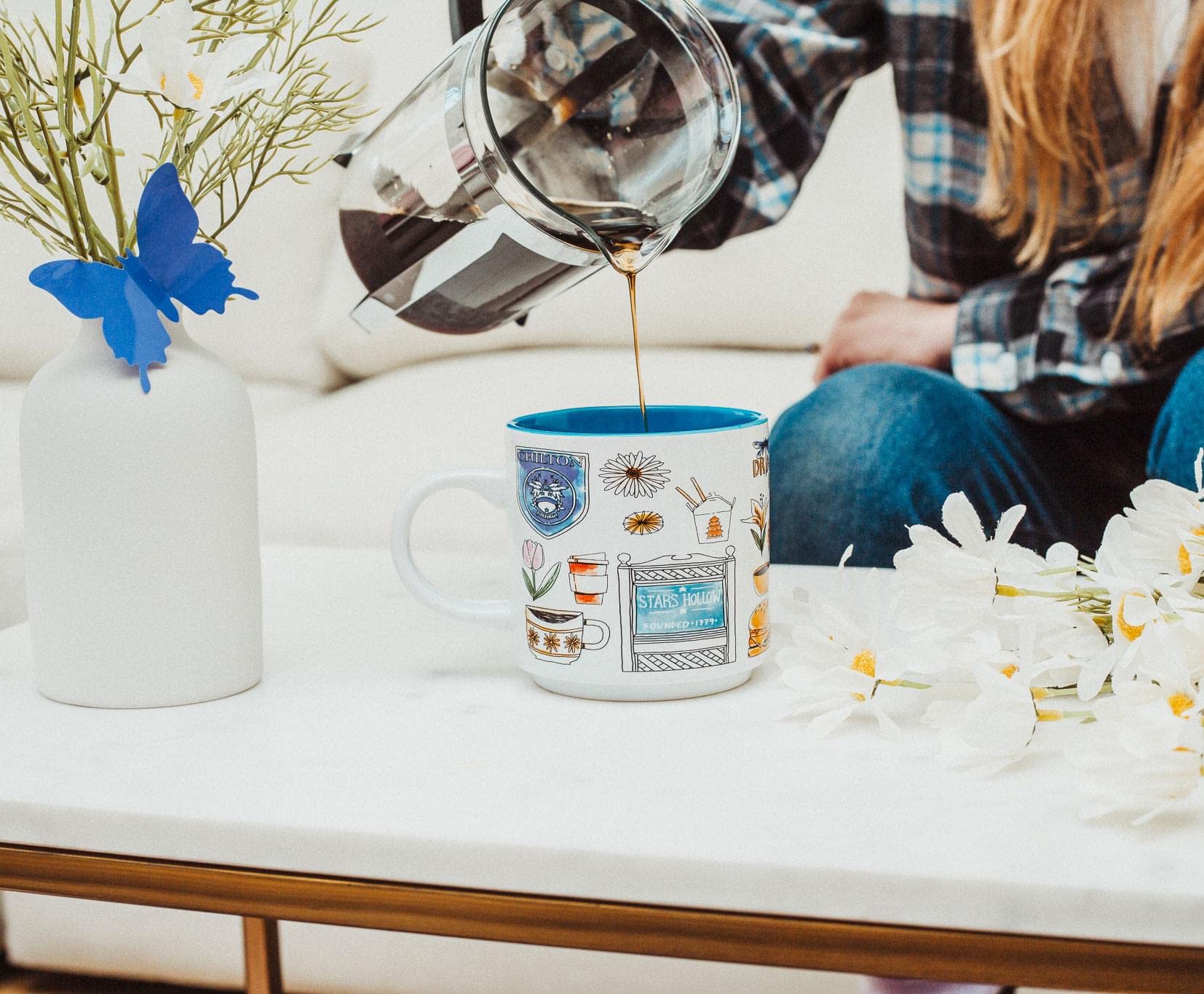Foto 7 pulgar | Taza Plateada Buffalo Gilmore Girls Stars Hollow, 380 Ml - Venta Internacional.