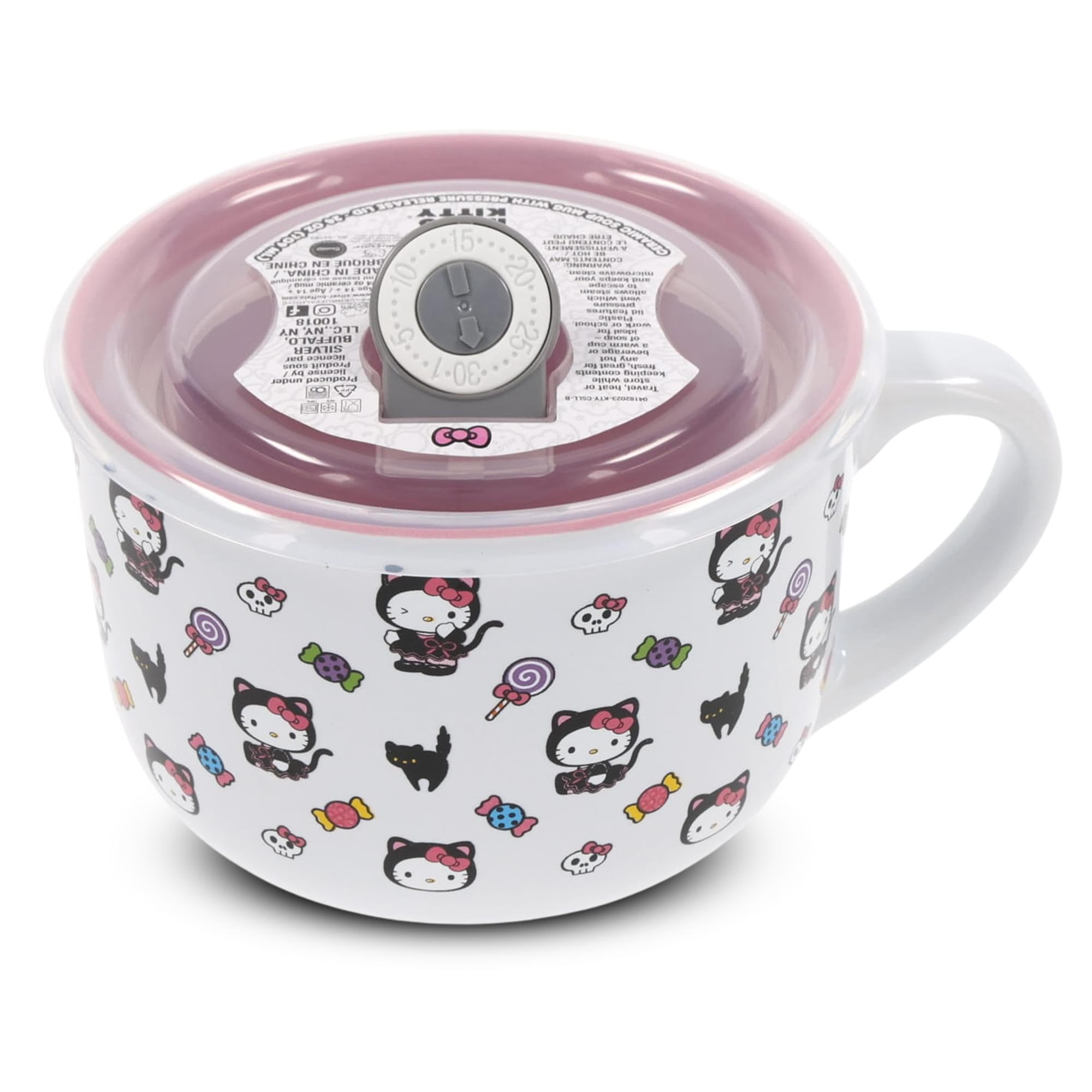 Foto 2 | Taza De Sopa Silver Buffalo Sanrio Hello Kitty Black Cat 700 Ml - Venta Internacional.