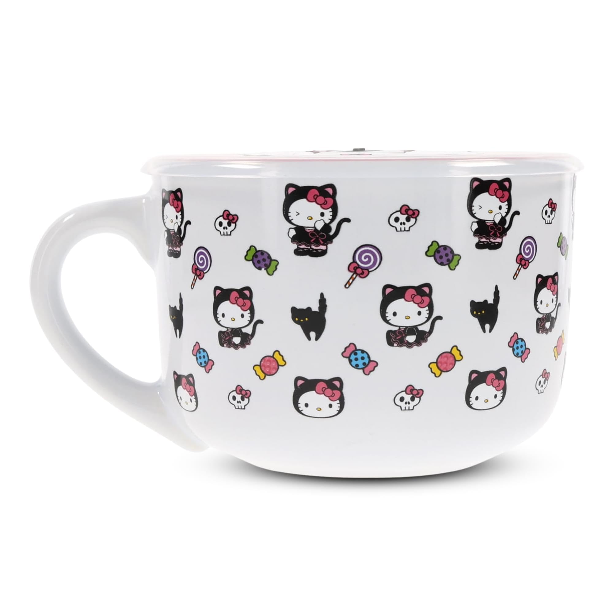Foto 4 | Taza De Sopa Silver Buffalo Sanrio Hello Kitty Black Cat 700 Ml - Venta Internacional.