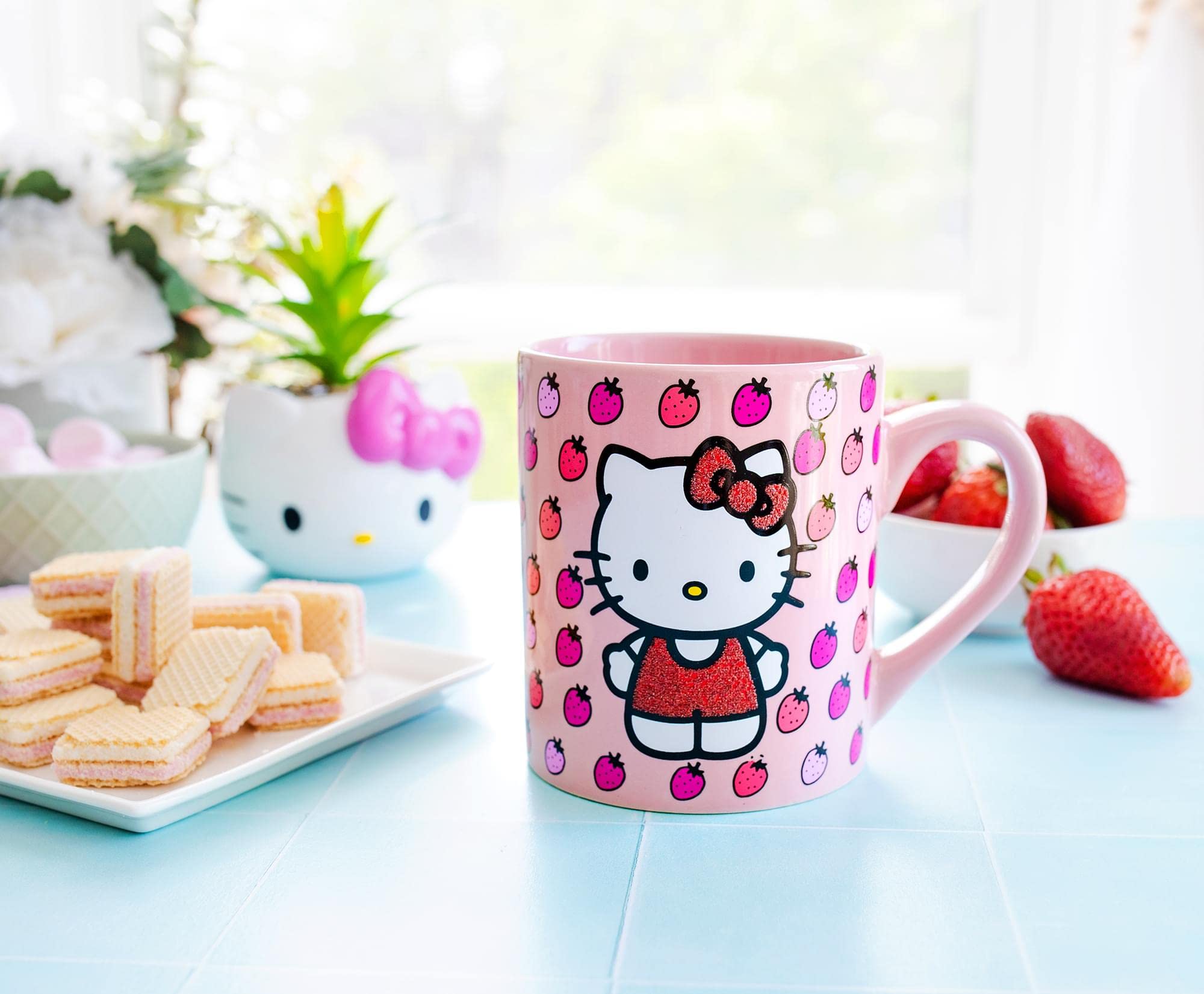 Foto 4 pulgar | Taza De Café Silver Buffalo Sanrio Hello Kitty 414 Ml De Cerámica - Venta Internacional.