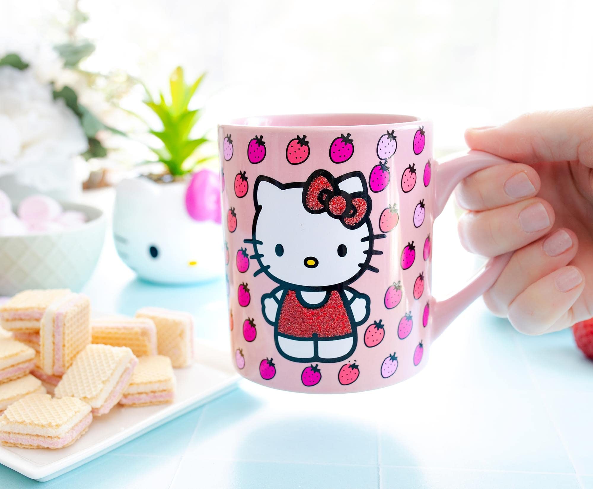 Foto 6 pulgar | Taza De Café Silver Buffalo Sanrio Hello Kitty 414 Ml De Cerámica - Venta Internacional.
