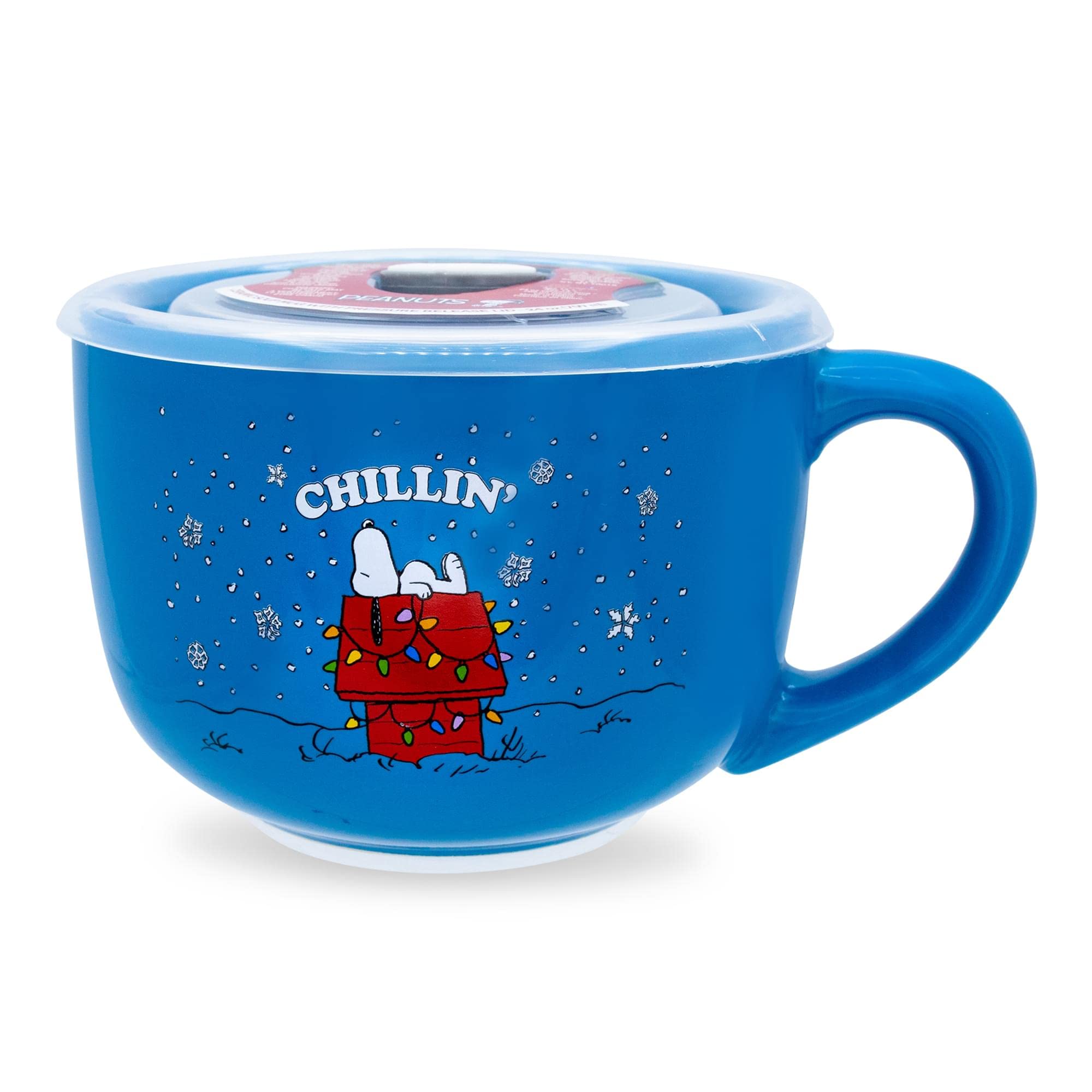 Foto 1 | Taza Para Sopa Silver Buffalo Peanuts Snoopy Chillin, 700 Ml - Venta Internacional.