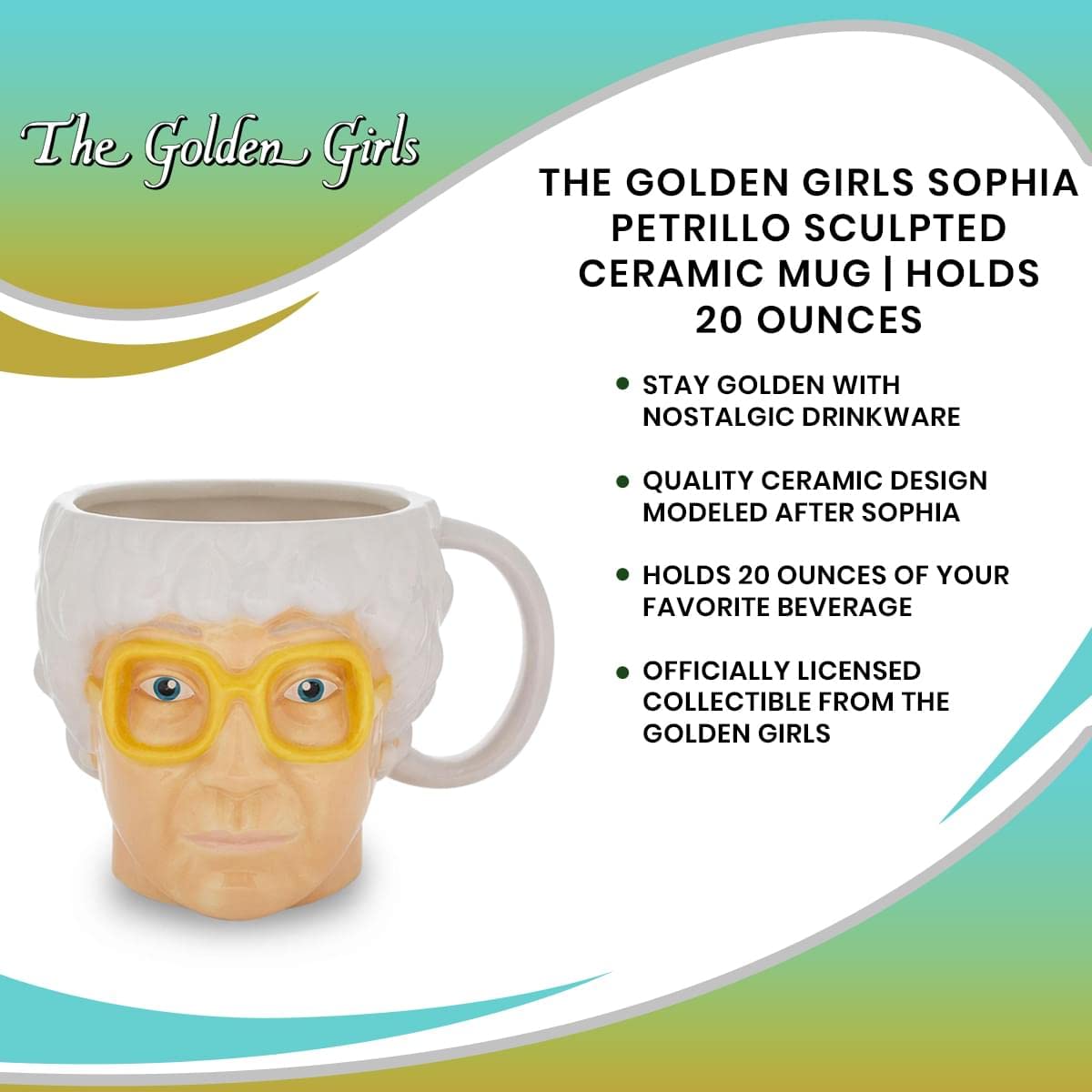Foto 8 pulgar | Taza De Café Silver Buffalo The Golden Girls Sophia Petrillo 600 Ml - Venta Internacional.