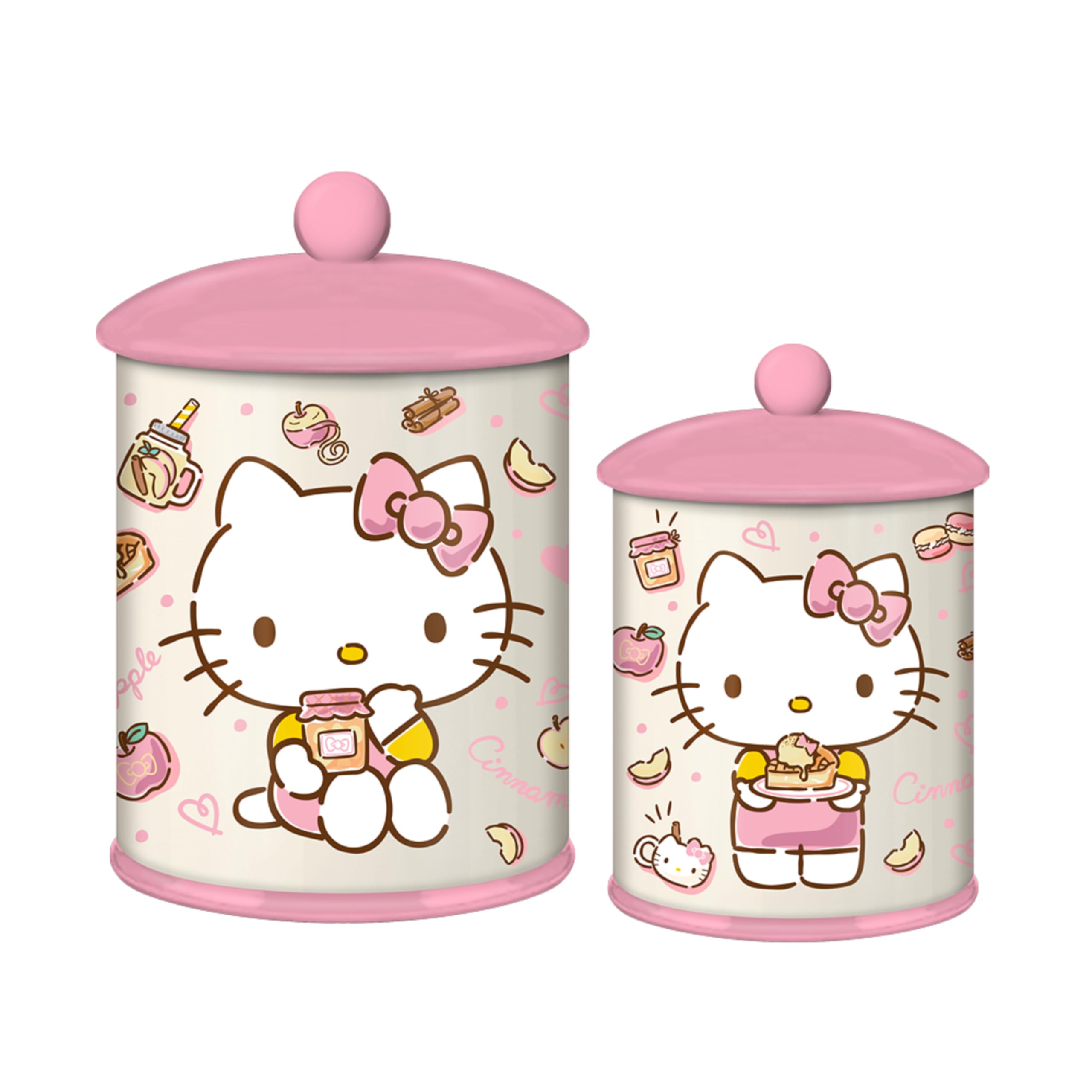 Foto 2 pulgar | Bidón De Cerámica Plateado Buffalo Hello Kitty Pink 20 Cm - Venta Internacional.