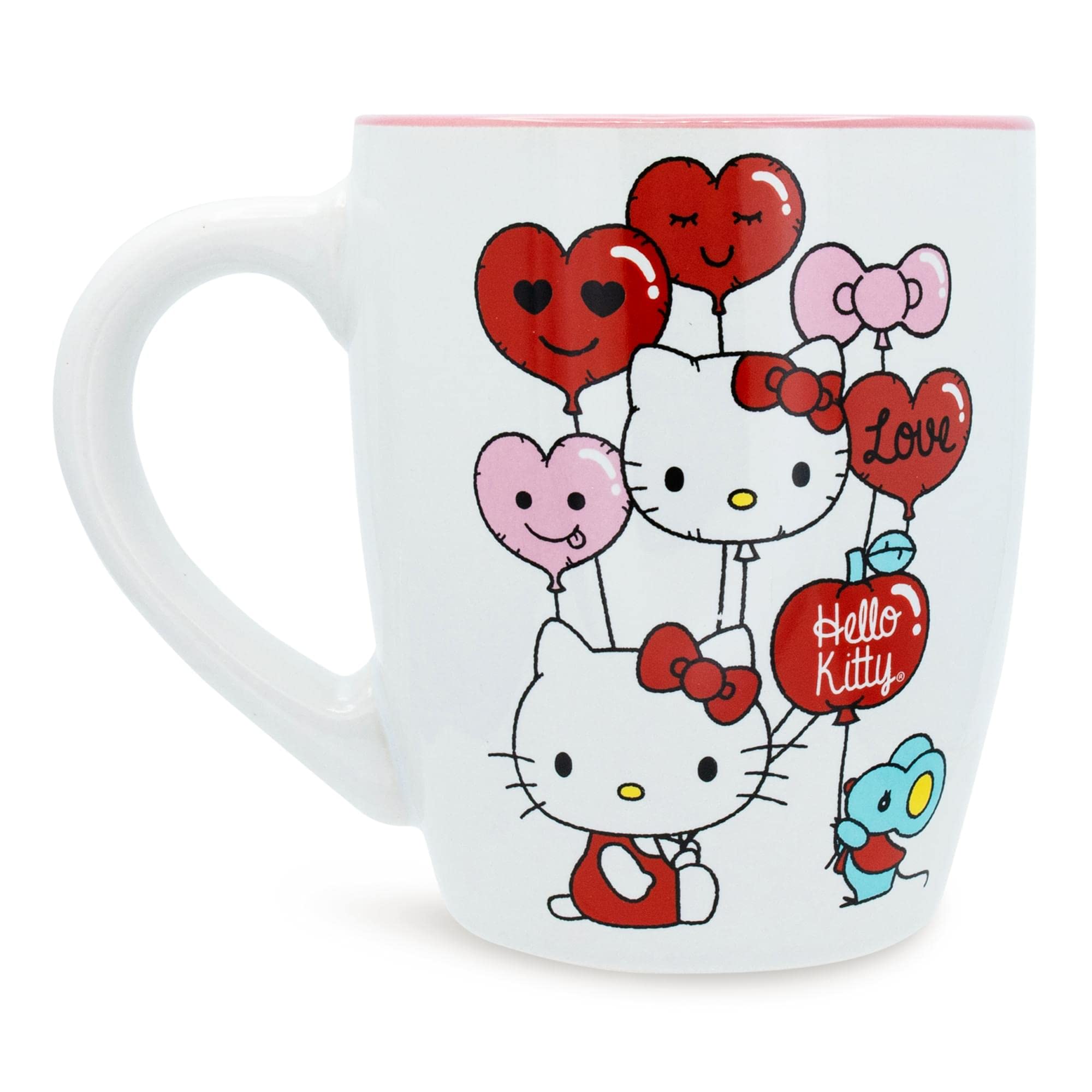 Foto 2 pulgar | Taza De Café Con Forma De Globo Plateado Con Forma De Corazón Buffalo Sanrio Hello Kitty, 750 Ml - Venta Internacional.